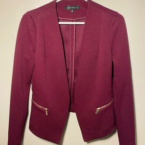 Used once dynamite burgundy blazer